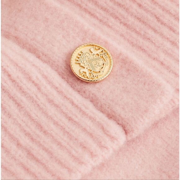 Blush Pink Off the Shoulder Oversized Sweater XS - Picture 4 of 10